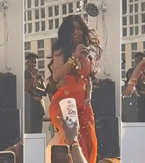 Rapper Cardi B threw her microphone at an audience member after they splashed her with a drink during a performance in Las Vegas. The incident was caught on video and has gone viral. Cardi B was performing at Drai's Beach Club on July 29 when the audience member threw the drink at her. She responded by throwing her microphone at the person, who was then escorted out of the venue.