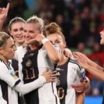 Germany are in control after Alexandra Popp's double gave them a 2-0 lead at half-time against Morocco in their opening Women's World Cup match. Klara Buhl added a third goal after the break.