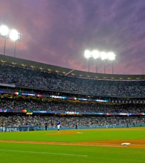 Despite a viral image suggesting flooding, Dodger Stadium remains unswamped following Storm Hilary, as confirmed by a team official.