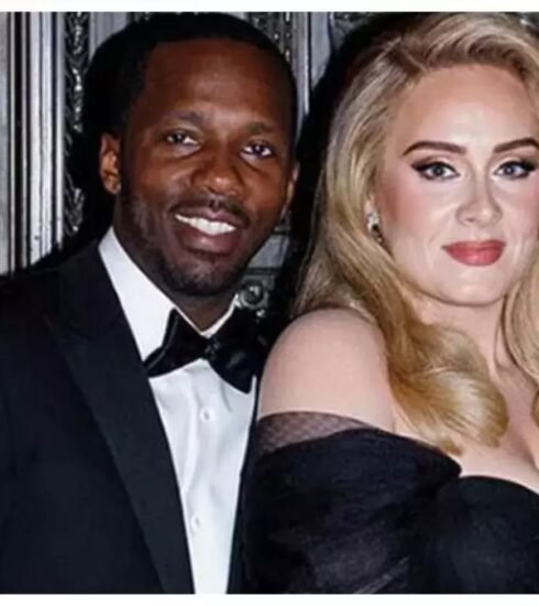 English pop star Adele hints at a secret marriage, referring to Rich Paul as her "husband" during a live concert in Las Vegas.