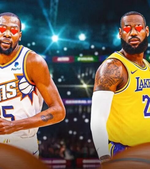 "LeBron James and Kevin Durant face off for the first time in almost five years in a thrilling NBA preseason game, with the Suns defeating the Lakers 123-100."