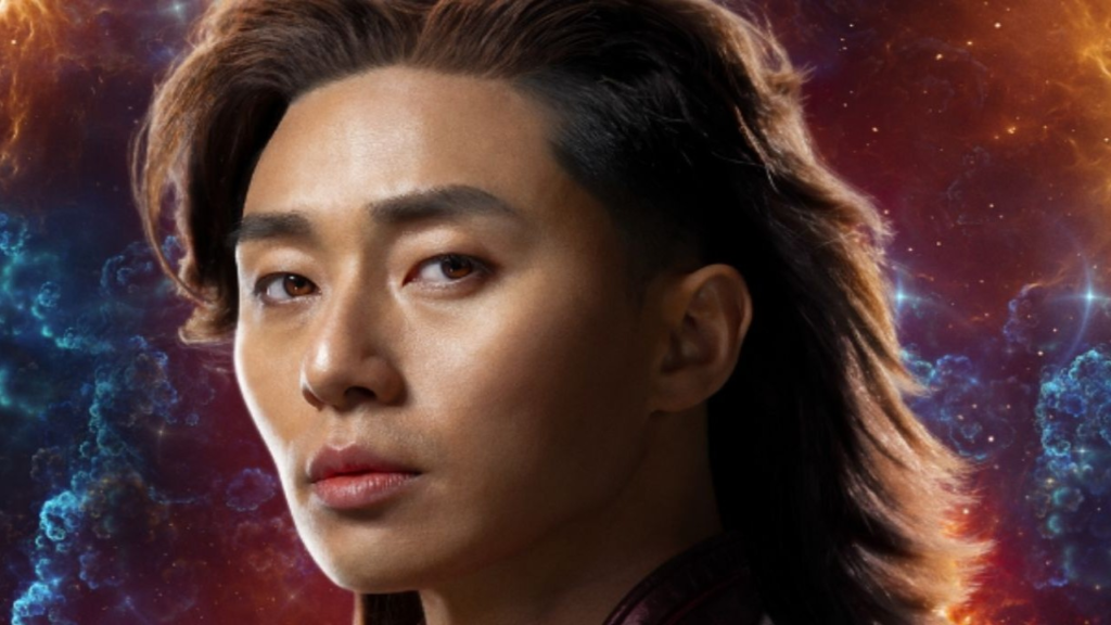 "Korean star Park Seo-joon's Hollywood debut in 'The Marvels' poster reveals his captivating role as Prince Yan in this Marvel Cinematic Universe film."
