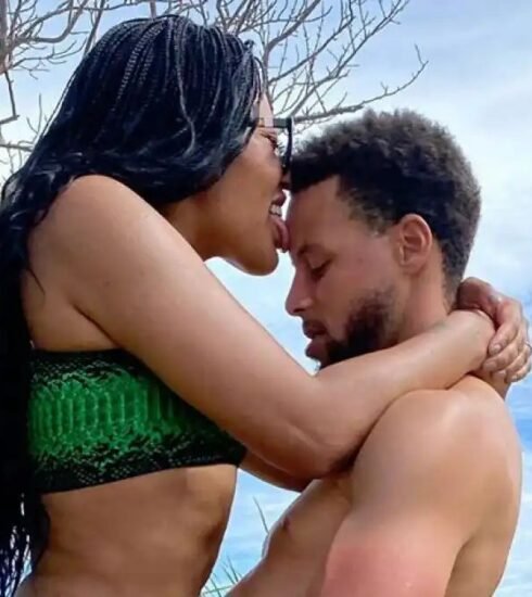 "Golden State Warriors' Ayesha Curry stuns in a black bikini during her Jamaican vacation, sparking both admiration and controversy on social media."