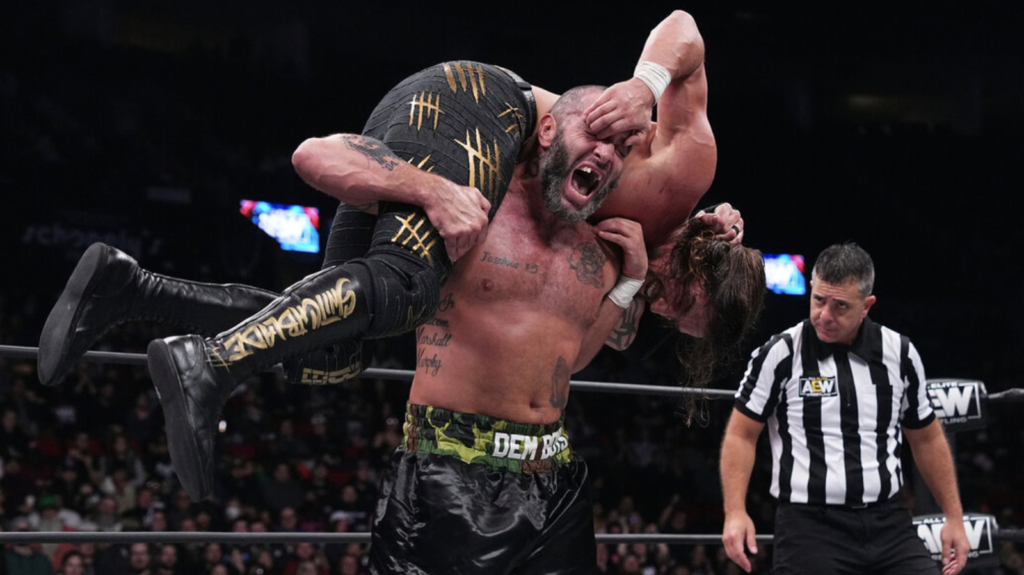 "Explore how The Devil's mystery identity stole the spotlight on AEW Dynamite, driving ratings to new heights. MJF and Samoa Joe add intensity, echoing WWE's RETRIBUTION era."
