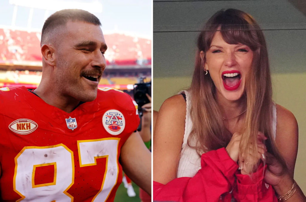"Explore the love story between Taylor Swift and Travis Kelce through 5 unforgettable NFL moments, where Swift turned into a passionate cheerleader, celebrating her boyfriend's triumphs."

