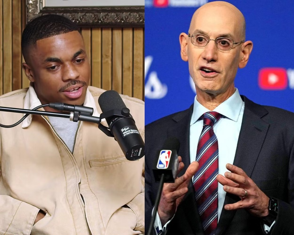  "Rapper Vince Staples advocates a radical NBA overhaul, urging Commissioner Adam Silver to discard conferences and the G-League for a more dynamic league."