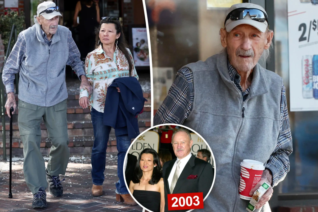 Actor Gene Hackman, 94, and his wife Betsy Arakawa, 62, were spotted together publicly for the first time in 21 years. Exclusive photos reveal details of their rare outing.