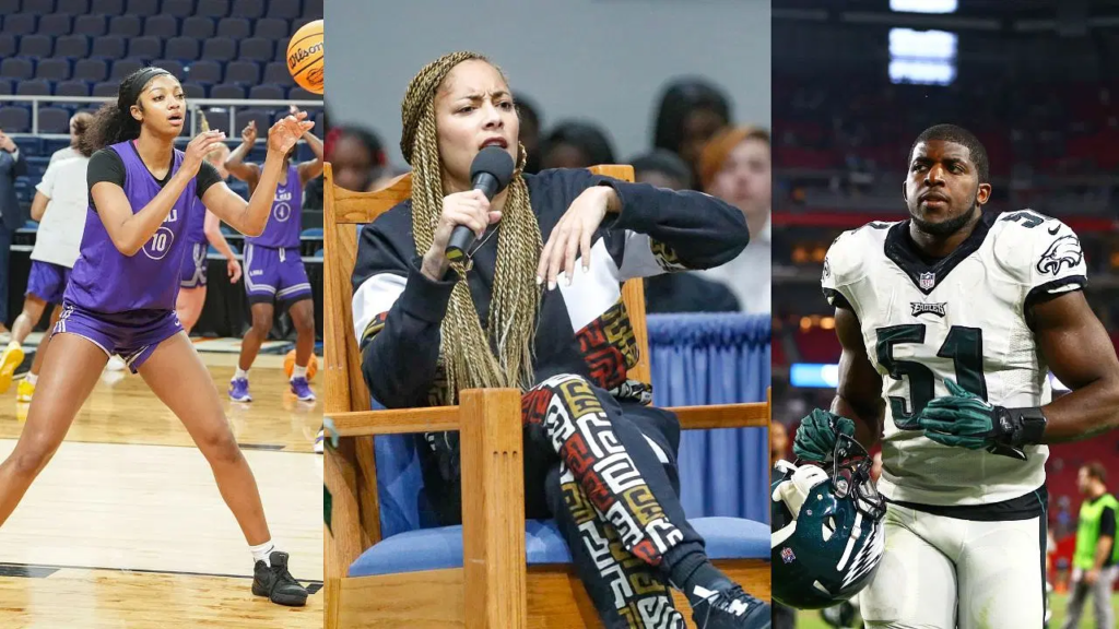 Actress Amanda Seales speaks out against a prominent NFL figure for singling out basketball player Angel Reese, emphasizing the detrimental effects of racial bias in sports.