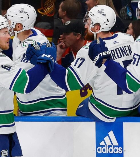 Grammy Award-winning artist Michael Bublé extends his support to the Vancouver Canucks before their match against the Edmonton Oilers, uplifting both players and fans.