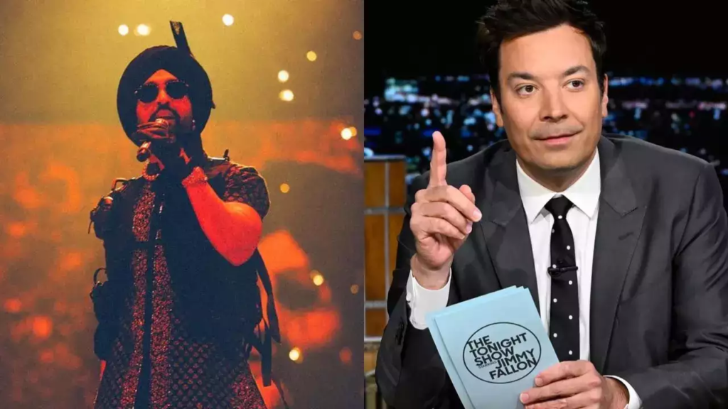 In a must-watch segment on The Tonight Show, Diljit Dosanjh teaches Jimmy Fallon Punjabi, leading to a viral and hilarious moment. Check out the video where Fallon learns some fun Punjabi phrases and embraces the vibrant culture with Dosanjh's enthusiastic guidance.





