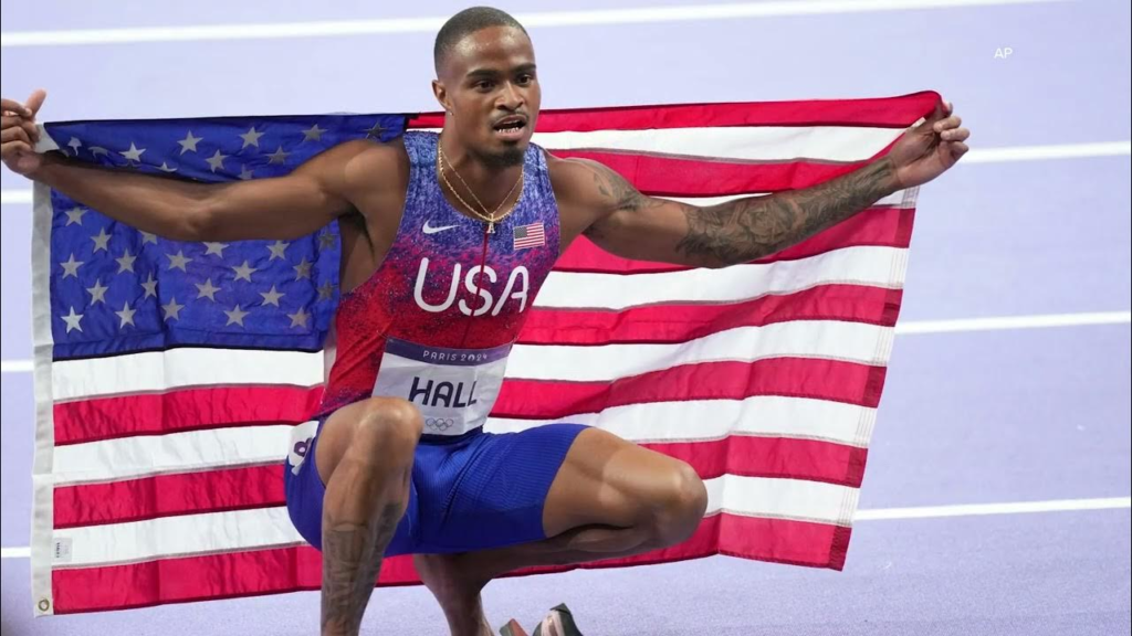 Quincy Hall delivered an impressive performance in the 400 meters, coming from behind to clinch gold at the Olympics. His victory marks a significant achievement for U.S. track and field.





