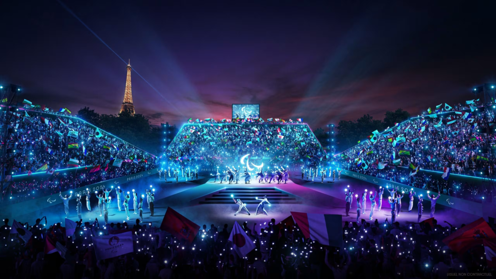 "The Paralympics opening ceremony in Paris will highlight the spirit of disability sports, celebrating inclusivity and athleticism in the City of Light."





