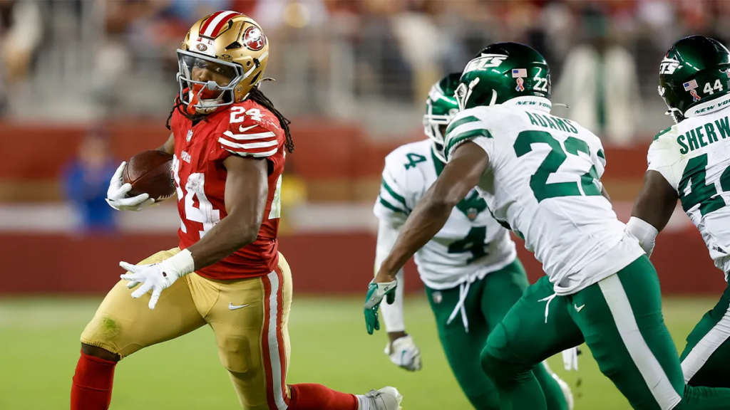 In a remarkable first career start, Jordan Mason showcased his talent and determination, leading the San Francisco 49ers to a decisive victory over the New York Jets. Known for his love of junk food, Mason's performance was anything but a letdown, as he delivered a standout game that left a significant impact on the field.

