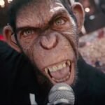 "Robbie Williams tells his life story in a unique way in the teaser for 'Better Man,' where he is depicted as a CGI monkey. The highly anticipated musical biopic offers a creative portrayal of the pop star's life, blending animation with personal storytelling."