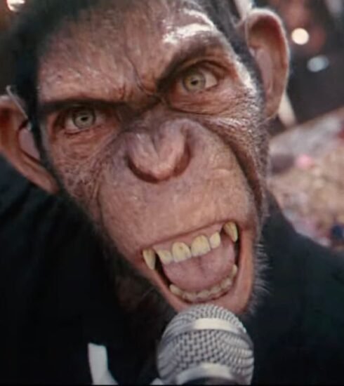 "Robbie Williams tells his life story in a unique way in the teaser for 'Better Man,' where he is depicted as a CGI monkey. The highly anticipated musical biopic offers a creative portrayal of the pop star's life, blending animation with personal storytelling."