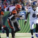 "In an electrifying AFC North showdown, Lamar Jackson led the Baltimore Ravens to a thrilling victory over the Cincinnati Bengals, solidifying their position in the division. The high-stakes game kept fans on the edge of their seats as Jackson’s dynamic play and the Ravens' strong defense ultimately secured the win. Here’s a full recap of the key moments that defined this nail-biter."